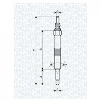 Свічка розжарювання MAGNETI MARELLI uc50a