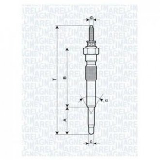 Свічка розжарення TOYOTA LAND CRUISER 3.0TD, PICNIC [062900068304] Toyota Corolla, Carina, Camry, Land Cruiser, Avensis, Peugeot Boxer, Ford Transit, Citroen Jumper MAGNETI MARELLI uc51a