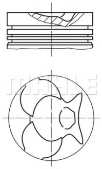 Поршневая MB Vito 2.3TD eng. OM 601 89,00 MAHLE / KNECHT 0013300