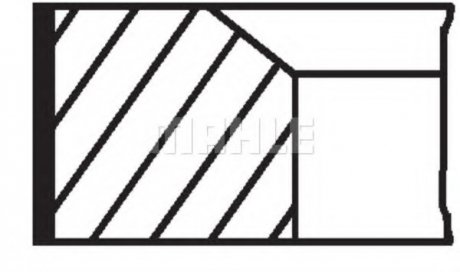 Комплект поршневых колец Mahle MB OM 616/617 2,4D 73-89 MAHLE / KNECHT 00249G3