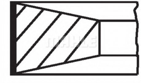 Купить Кольца поршневые MB OM364/366 -98 (98mm/+0.5) (2.5-2.5-4) Mercedes T1/T2 MAHLE / KNECHT 002 80 N1 (фото1) подбор по VIN коду, цена 1201 грн.