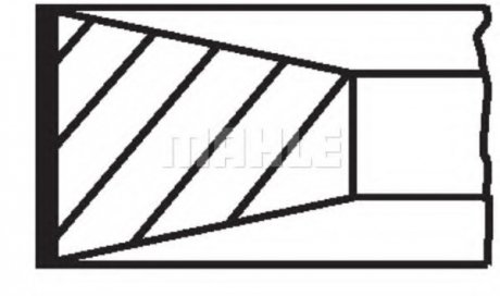 Кільця поршневі Mercedes T1/T2 MAHLE / KNECHT 004 45 G0