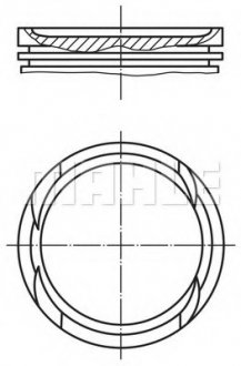 Купити Поршень двигуна MAHLE / KNECHT 010 05 02 (фото1) підбір по VIN коду, ціна 4076 грн.