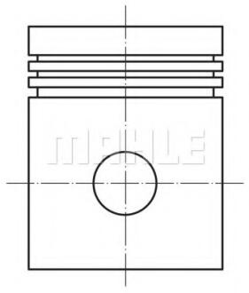 Купить Поршень Opel Astra G/H/Vectra B/C 1.8 16V 95-05 (81.00mm/+0.50) MAHLE / KNECHT 012 02 01 (фото1) подбор по VIN коду, цена 2955 грн.