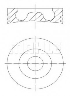 Поршень 81.01mm +STD VW Caddy/Golf/Passat/Touran 2.0TDI 05- Skoda Octavia, Audi A3, Volkswagen Touran, Golf, Seat Altea, Toledo, Volkswagen Jetta, Seat Leon, Mitsubishi Lancer, Skoda Superb MAHLE / KNECHT 028 02 00