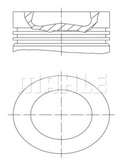 Купити Поршень двигуна MAHLE / KNECHT 028 PI 00121 002 (фото1) підбір по VIN коду, ціна 4784 грн.