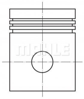 Поршень в комплекті на 1 циліндр, STD MAHLE / KNECHT 028PI00126000