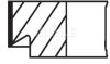 Купить Кольца VW T-2 1,9L 94,0 x1,75+2+4 Volkswagen Transporter MAHLE / KNECHT 029 65 N0 (фото2) подбор по VIN коду, цена 793 грн.