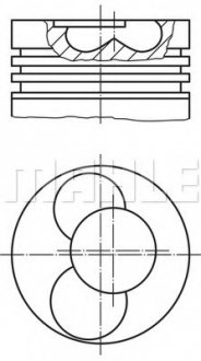 Поршень MAHLE / KNECHT 030 40 01