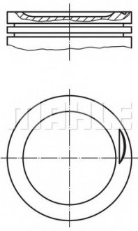 Купить Поршень AUDI A4,A6 2,0 00-08 Audi A4, A6, Volkswagen Passat MAHLE / KNECHT 0308300 (фото1) подбор по VIN коду, цена 4633 грн.