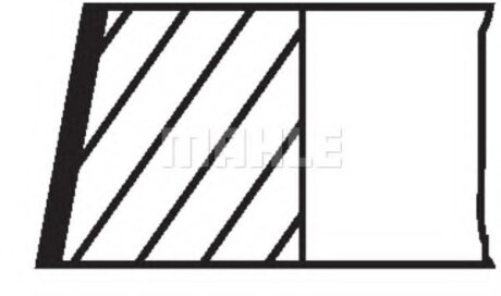 Кольца Audi A4A6 VW B-5 1.8ET 81,25 x1,5+1,75+2 дв.ADR AEB MAHLE / KNECHT 03304N1