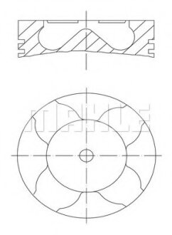 Поршневая Audi A4A6A8 2.5TDi (97>) VW B-5 eng. AKE AYM BAU 78,3 4-6 цил. MAHLE / KNECHT 0334300