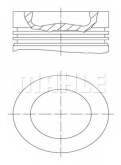 Поршень VOLVO 131.0 D12C (СЛОЖНЫЙ) гильза 037 WN 48 01 MAHLE / KNECHT 038 56 00