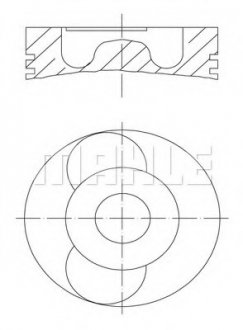 Купити Поршень двигуна MAHLE / KNECHT 061 53 00 (фото1) підбір по VIN коду, ціна 7588 грн.