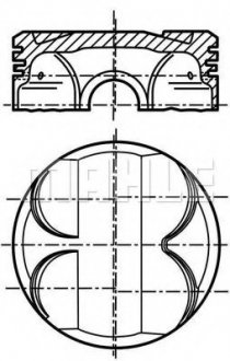 Купити Поршень двигуна MAHLE / KNECHT 081 PI 00101 002 (фото1) підбір по VIN коду, ціна 5161 грн.