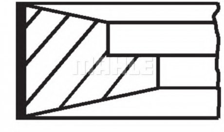 Купить Кольца поршневые (1cyl). DEUTZ BF4M1013/BF6M1013). D 108.0 (3/2/3.5) MAHLE / KNECHT 099 99 N0 (фото1) подбор по VIN коду, цена 1161 грн.