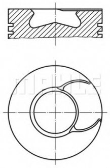 Купити Поршень MAHLE / KNECHT 213 66 00 (фото1) підбір по VIN коду, ціна 11949 грн.