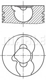 Поршень MAHLE / KNECHT 2288200