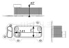 Купити Масляний радiатор BMW E91, E90, X3, E82, E81, E60, E61, E92, E88, E93, X1 MAHLE / KNECHT clc 79 000p (фото2) підбір по VIN коду, ціна 5131 грн.