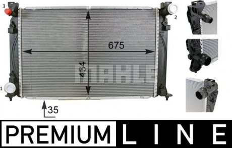 Радиатор охлаждения MAHLE / KNECHT cr 79 000p