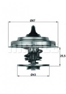 Термостат, охолоджуюча рідина Mercedes W124, S124, W116, W126, C124, C207, C238, A124, A207, A238, G-Class, T1/T2, W140, W202, W210, SsangYong Korando MAHLE / KNECHT tx 18 79