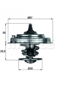 Термостат Audi A8, A4, A6 MAHLE / KNECHT tx 34 87 d