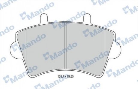 ГАЛЬМІВНІ КОЛОДКИ MANDO mbf015025