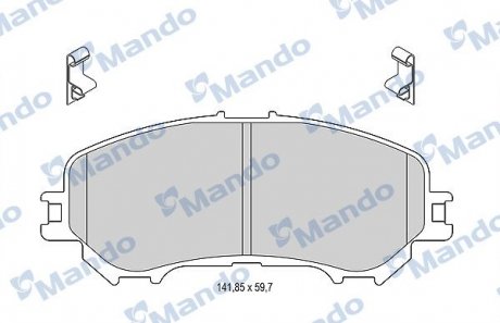 Колодки тормозные дисковые передние MANDO mbf015287