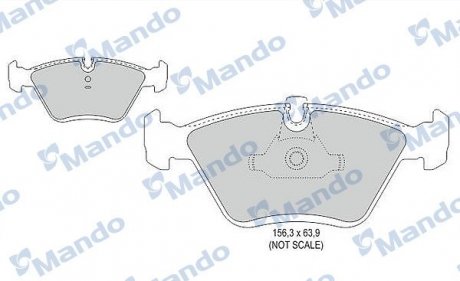 Купити ГАЛЬМІВНІ КОЛОДКИ BMW E39 MANDO mbf015406 (фото1) підбір по VIN коду, ціна 866 грн.