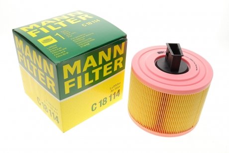 Фильтр воздушный -FILTER BMW E91, E90, E81, E92, E93, E88, E82, X1, E87 MANN c 18 114