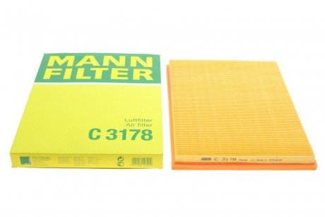 Купить Фильтр воздушный Opel Astra MANN c3178 (фото1) подбор по VIN коду, цена 329 грн.