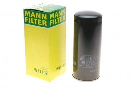 Купить Фильтр масляный MANN w11102 (фото1) подбор по VIN коду, цена 1335 грн.