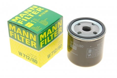 Купить Фильтр смазочных масел SAAB 900, 9000, 9-5, 9-3 MANN w 712/80 (фото1) подбор по VIN коду, цена 339 грн.