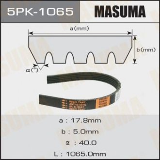 Ремінь поликлиновой 5PK-1065 MASUMA 5PK1065