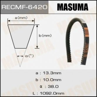 Купить Ремень клиновой рк., 13x1092 мм MASUMA 6420 (фото1) подбор по VIN коду, цена 222 грн.