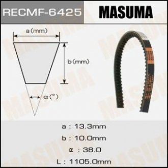 Купити Ремінь клиновий рк., 13x1105 мм MASUMA 6425 (фото1) підбір по VIN коду, ціна 223 грн.