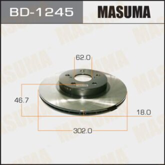 Диск тормозной front RAV4 SXA10L [уп.2] Toyota Rav-4 MASUMA bd1245
