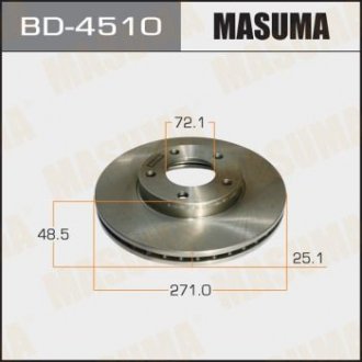 Диск тормозной передний (кратно 2) Mazda 3, 5 (03-06) (BD-4510) MASUMA bd4510