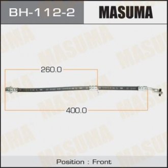 Шланг тормозной (BH-112-2) MASUMA bh1122
