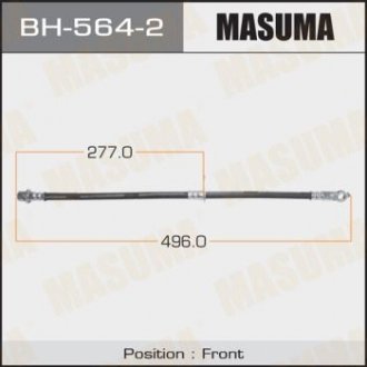 Шланг тормозной (BH-564-2) Lexus ES, Toyota Camry MASUMA bh5642