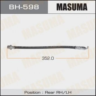 Купить Шланг тормозной (BH-598) Lexus LX, Toyota Land Cruiser MASUMA bh598 (фото1) подбор по VIN коду, цена 427 грн.