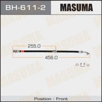 Шланг тормозной (BH-611-2) Honda CR-V MASUMA bh6112