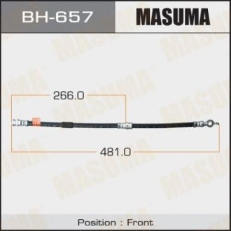 Купить Шланг тормозной (BH-657) Mazda CX-7 MASUMA bh657 (фото1) подбор по VIN коду, цена 498 грн.