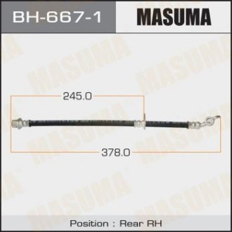 Шланг тормозной (BH-667-1) MASUMA bh6671