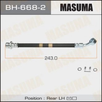 Шланг тормозной (BH-668-2) Honda Jazz MASUMA bh6682