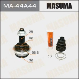 Купить ШРУС наружный Mazda 6 (02-07) (нар:28/вн:32) (MA-44A44) Mazda 6 MASUMA ma44a44 (фото1) подбор по VIN коду, цена 1803 грн.