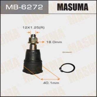 Опора кульова нижня Honda CR-V, FR-V (-08) Honda Stream, Civic, CR-V, FR-V MASUMA mb6272