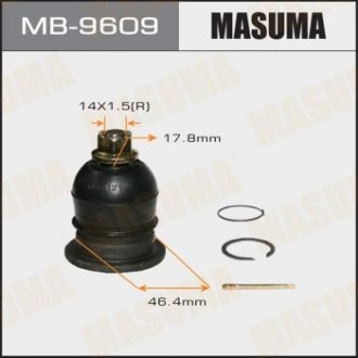 Купити Опора кульова Mitsubishi L200 MASUMA mb9609 (фото1) підбір по VIN коду, ціна 737 грн.