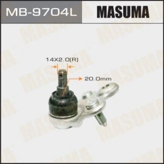 Опора шаровая (MB-9704L) Honda Civic MASUMA mb9704l