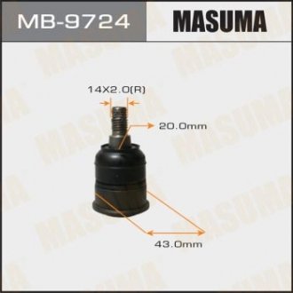 Купить Опора шаровая нижняя Honda Accord (13-) (MB-9724) MASUMA mb9724 (фото1) подбор по VIN коду, цена 650 грн.